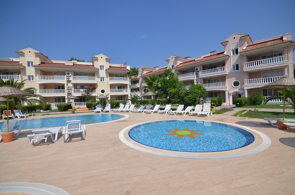 Fully furnished apartment for sale with shared pool in dalaman botanic
