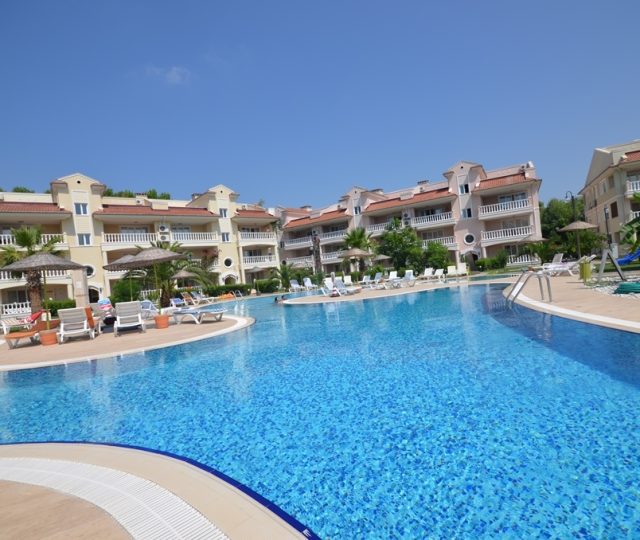 Fully furnished apartment for sale with shared pool in dalaman botanic